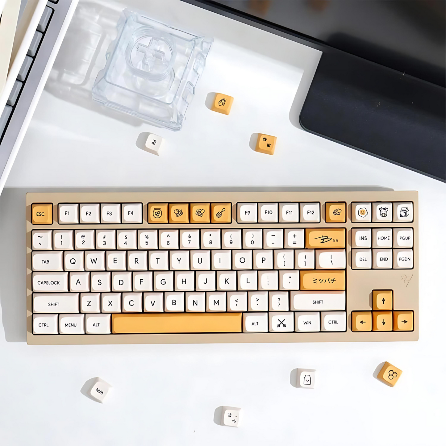 Keycapy Honey Milk Dye-Sub PBT